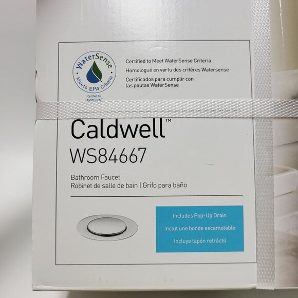 Moen Caldwell Chrome 2-handle 4" Centerset Bathroom Sink Faucet with Drain - Picture 2 of 8